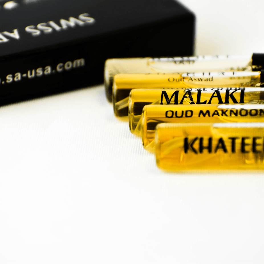 5 SA Sample-Shaghaf Oud, Shaghaf Oud Aswad, Maknoon, Khateer, Dehn El Oud Malaki - Intense oud