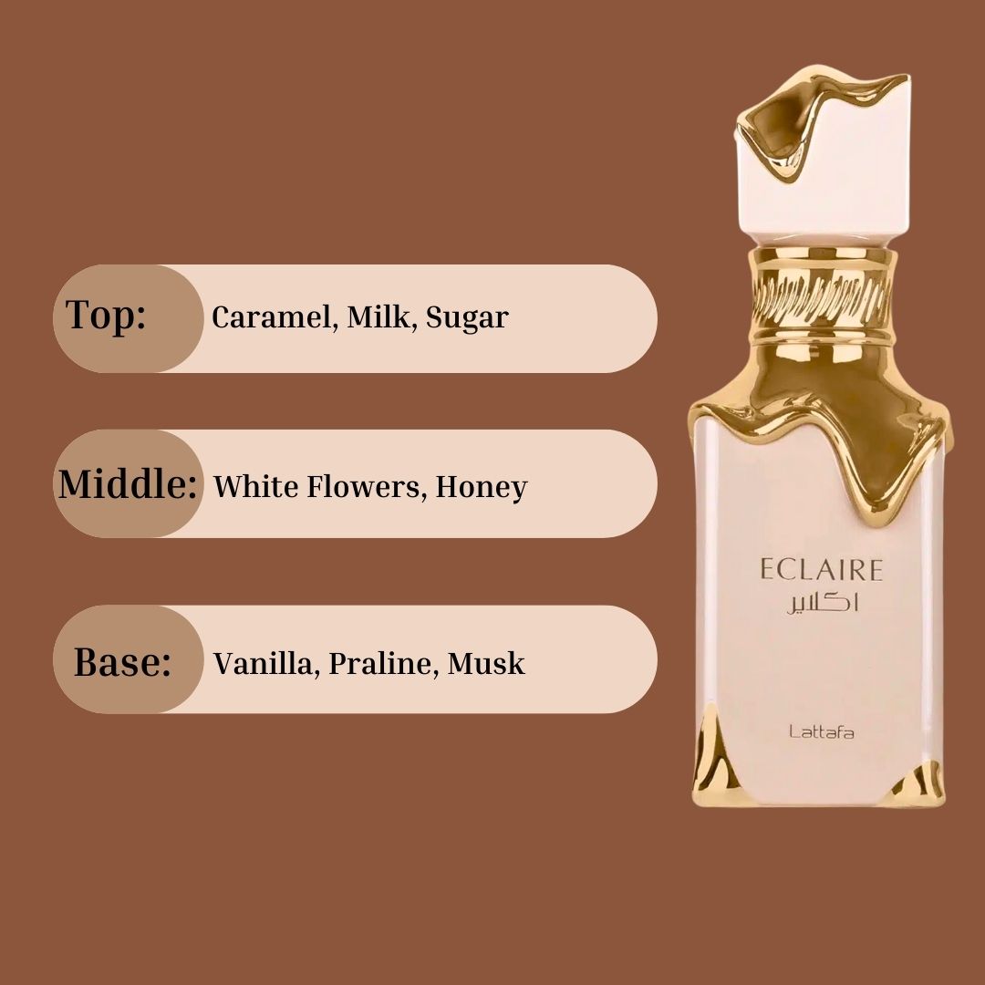Eclaire EDP Spray 100ML (3.4 OZ) By Lattafa | Long Lasting & Enchanting Fragrance For Women. (PACK OF 6) - Intense Oud