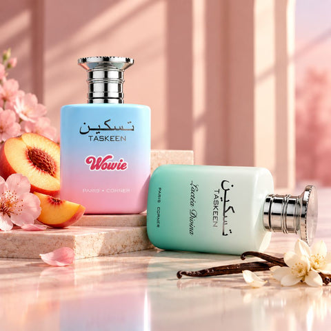 Taskeen Wowie & Lactéa Divina Eau de Parfum Spray 100ml (3.4 oz) by Paris Corner (Bundle)
