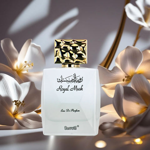 AUCTION Royal Musk Eau de Parfum Spray 100ml (3.4 oz) by Surrati (Velvet Pouch)