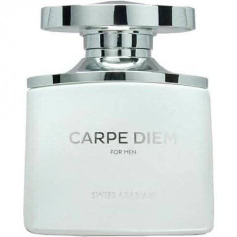Swiss Arabian Carpe Diem for Men EDT 100ml bottle, featuring sleek packaging and classic fragrance design.