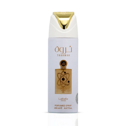 AUCTION Tharwah Gold Deodorant Spray 200 ml (6.8 oz) by Lattafa