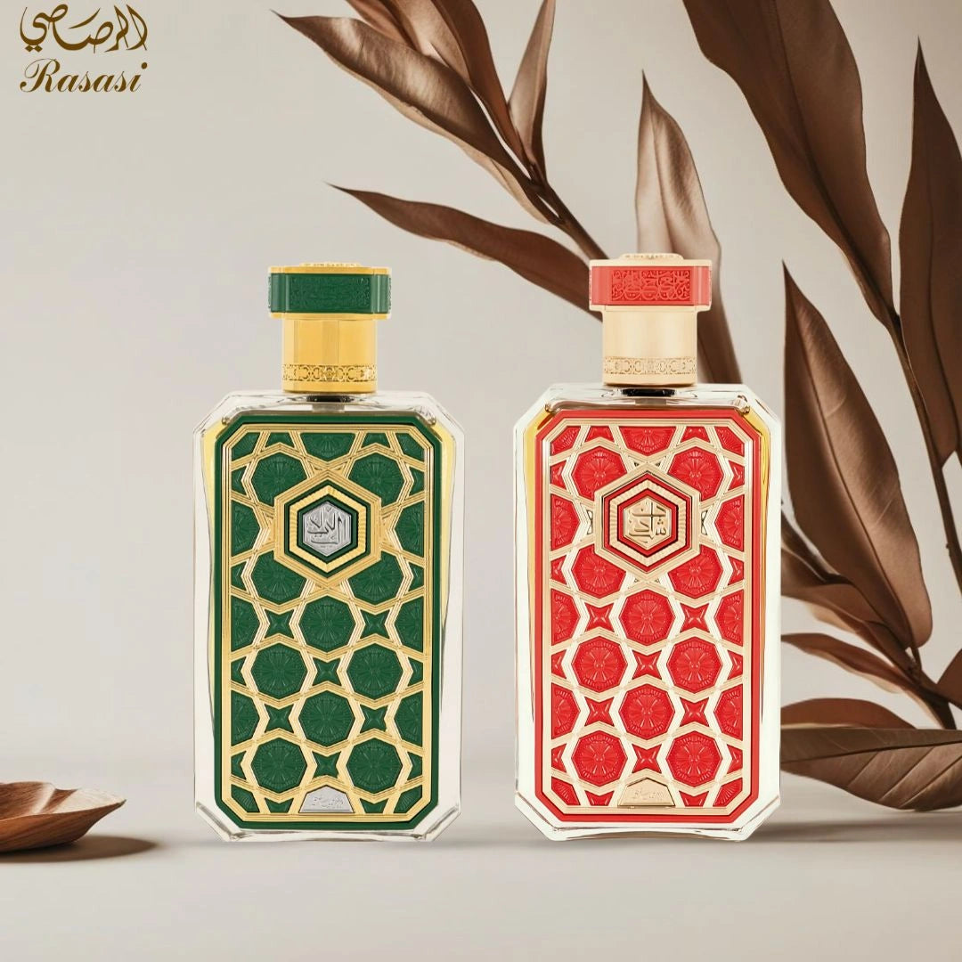 Eklil & Shaden Eau de Parfum Sprays 70ml (2.36 oz) by Rasasi | Bold Spices Meet Fruity Elegance (Bundle) - Intense Oud