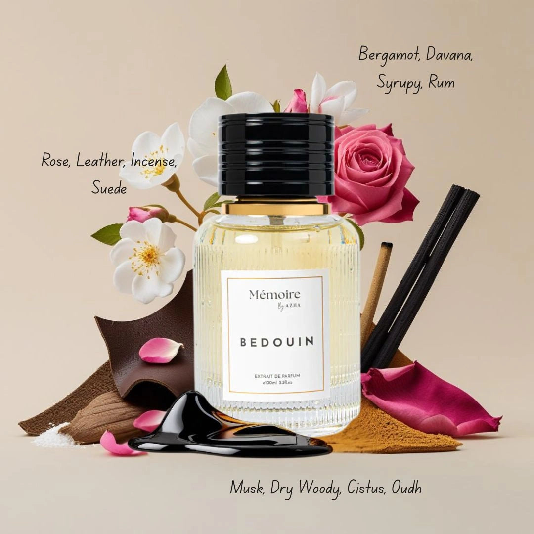 Arabian Tea House, Bedouin & Baklava Extrait de Parfum Sprays 100ml - Memoire Collection by Azha | Warm Opulence Meets Sweet Sophistication (Bundle) - Intense Oud