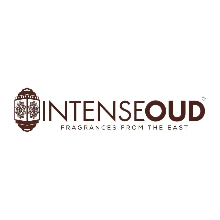 Intense Oud Al Bahar perfume oil 12ml in a black gift box, featuring a sleek loose oil bottle with elegant branding.