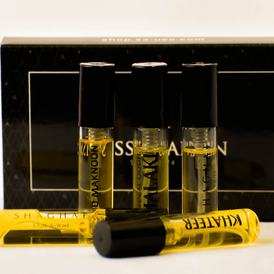 5 SA Sample-Shaghaf Oud, Shaghaf Oud Aswad, Maknoon, Khateer, Dehn El Oud Malaki - Intense oud