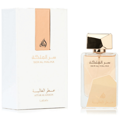 Ser Al Malika Attar Al Ghalia EDP - 100ML by Lattafa - Intense oud