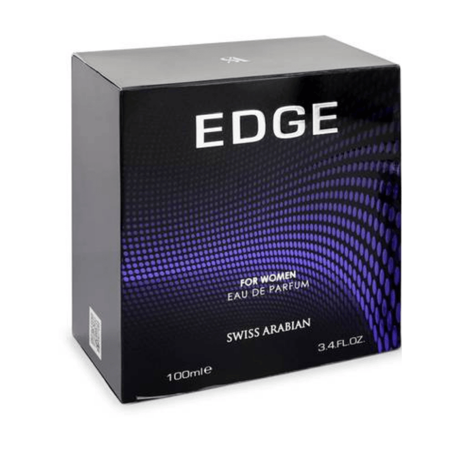 Swiss Arabian Edge for Women EDP 100ml, elegant perfume bottle showcasing Signature women's fragrance.