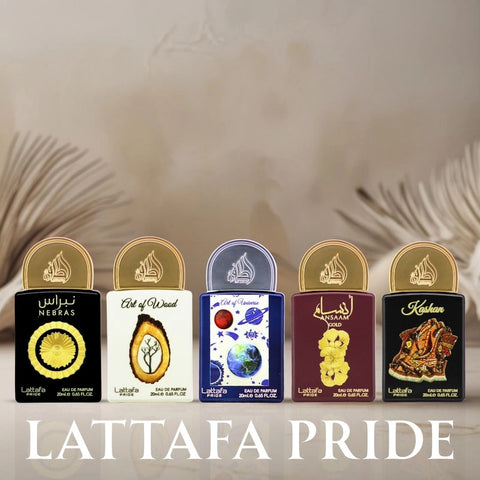Lattafa Pride Eau de Parfum Gift Set Collection No.3 (5 x 20ml) | Unveil Your Signature with Lattafa Pride (Gift Set) - Intense Oud