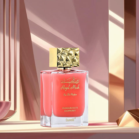 AUCTION Royal Musk Pomegranate Raspberry Eau de Parfum Spray 100ml (3.4 oz) by Surrati (Velvet Pouch)