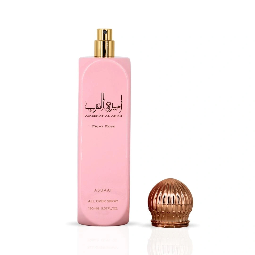 Ameerat Al Arab Prive Rose All Over Spray 150ml (5.07 oz) by Asdaaf | A Crown of Blooming Opulence - Intense Oud