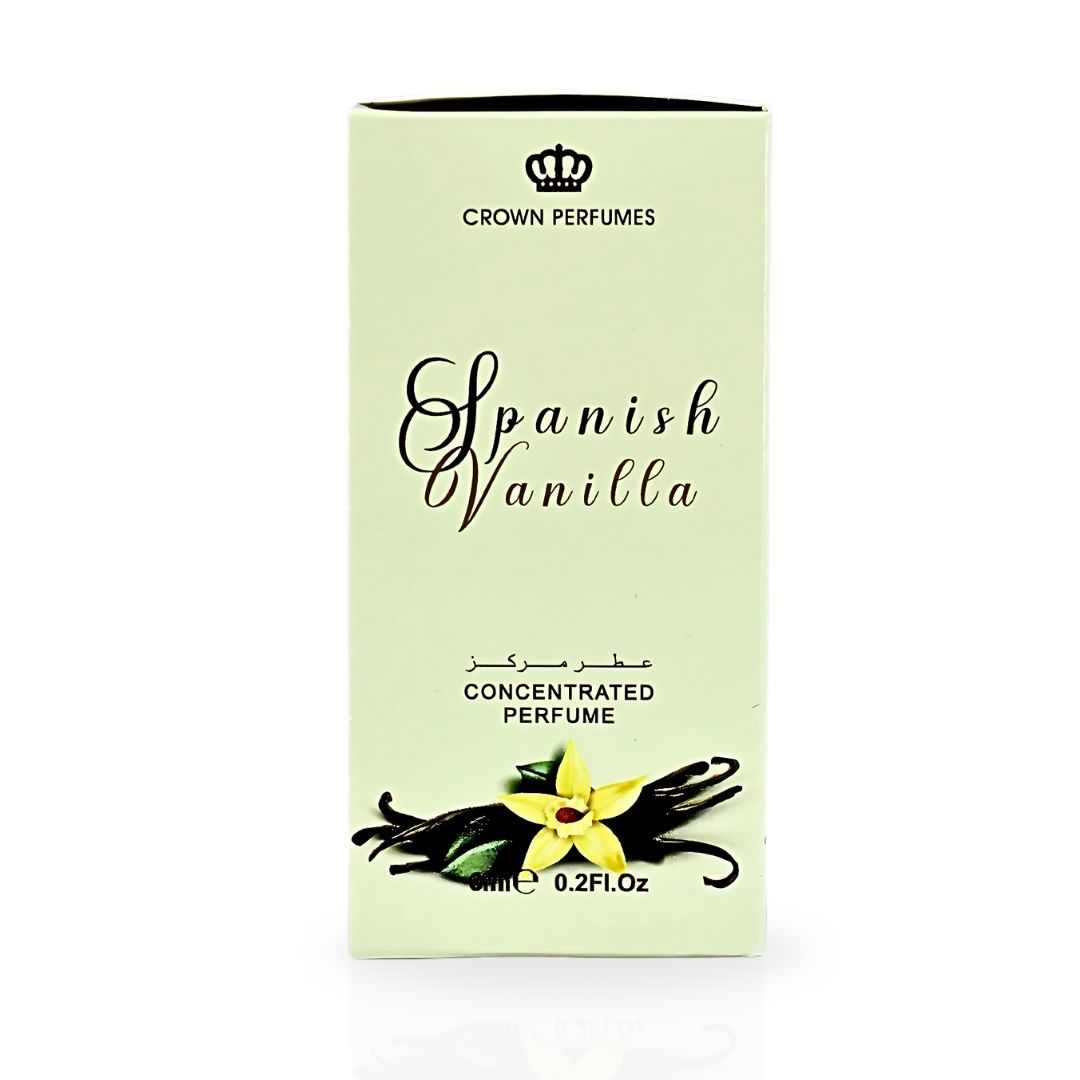 Spanish Vanilla Perfume Oil CPO 6ML (0.2 OZ) By Al Rehab | A Luxurious Soft, Sweet Vanilla Fragrance. - Intense Oud