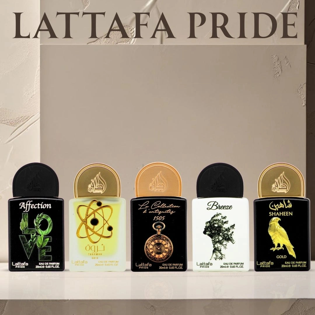 Lattafa Pride Eau de Parfum Gift Set Collection No.1 (5 x 20ml) | Five Scents, One Statement of Luxury (Gift Set) - Intense Oud