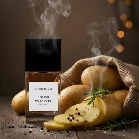 Bohoboco Polish Potatoes Eau de Parfum Spray 50ml, elegant fragrance bottle with a sleek design, for women and men.