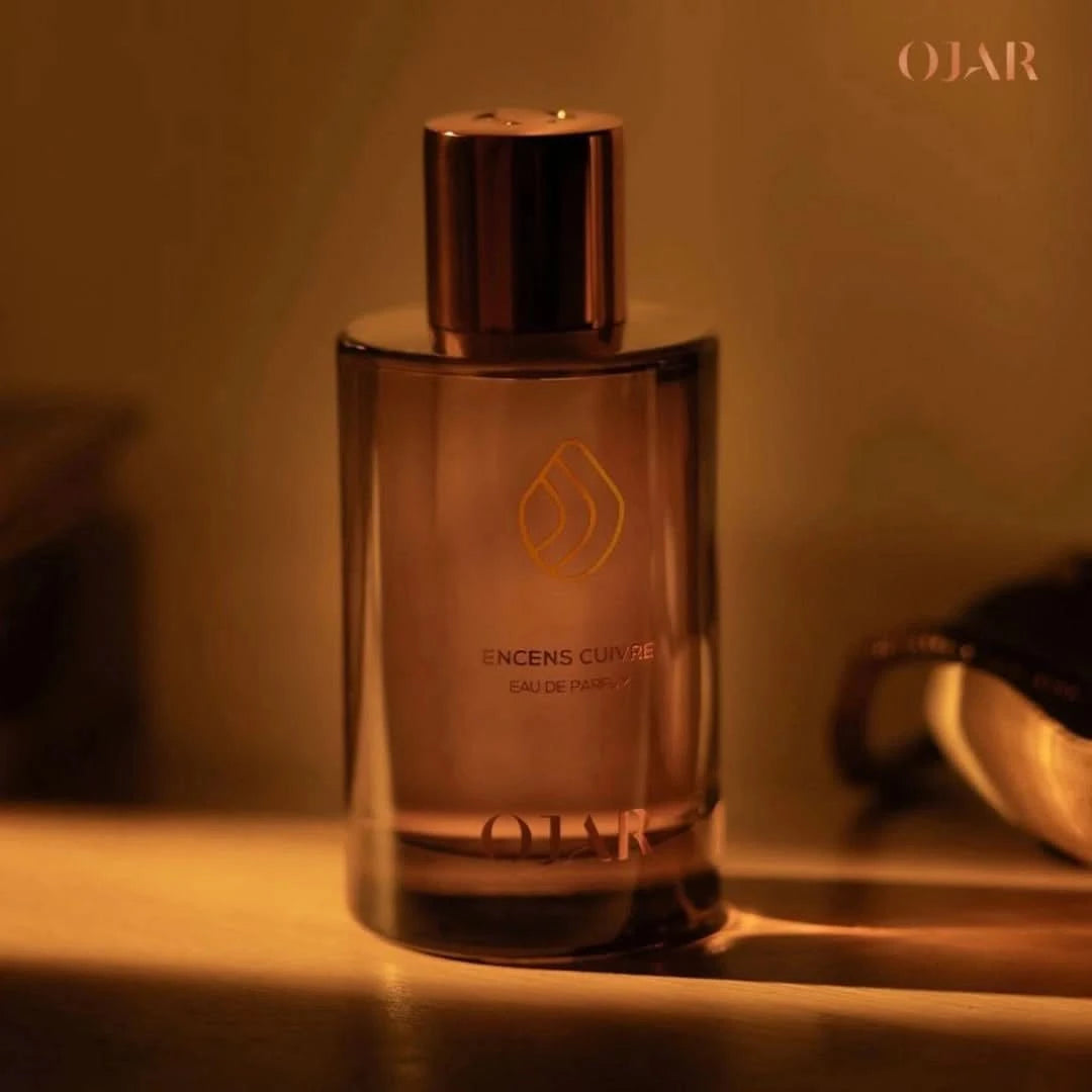 Ojar Encens Cuivre Eau De Parfum 100ml bottle with elegant design, showcasing the luxurious fragrance of this aromatic EDP.