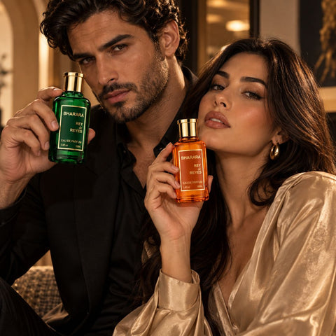 Bharara Rey de Reyes & Bharara Rey de Reyes Orange Eau de Parfum Sprays 100ml (3.4 oz) by Bharara (Bundle)