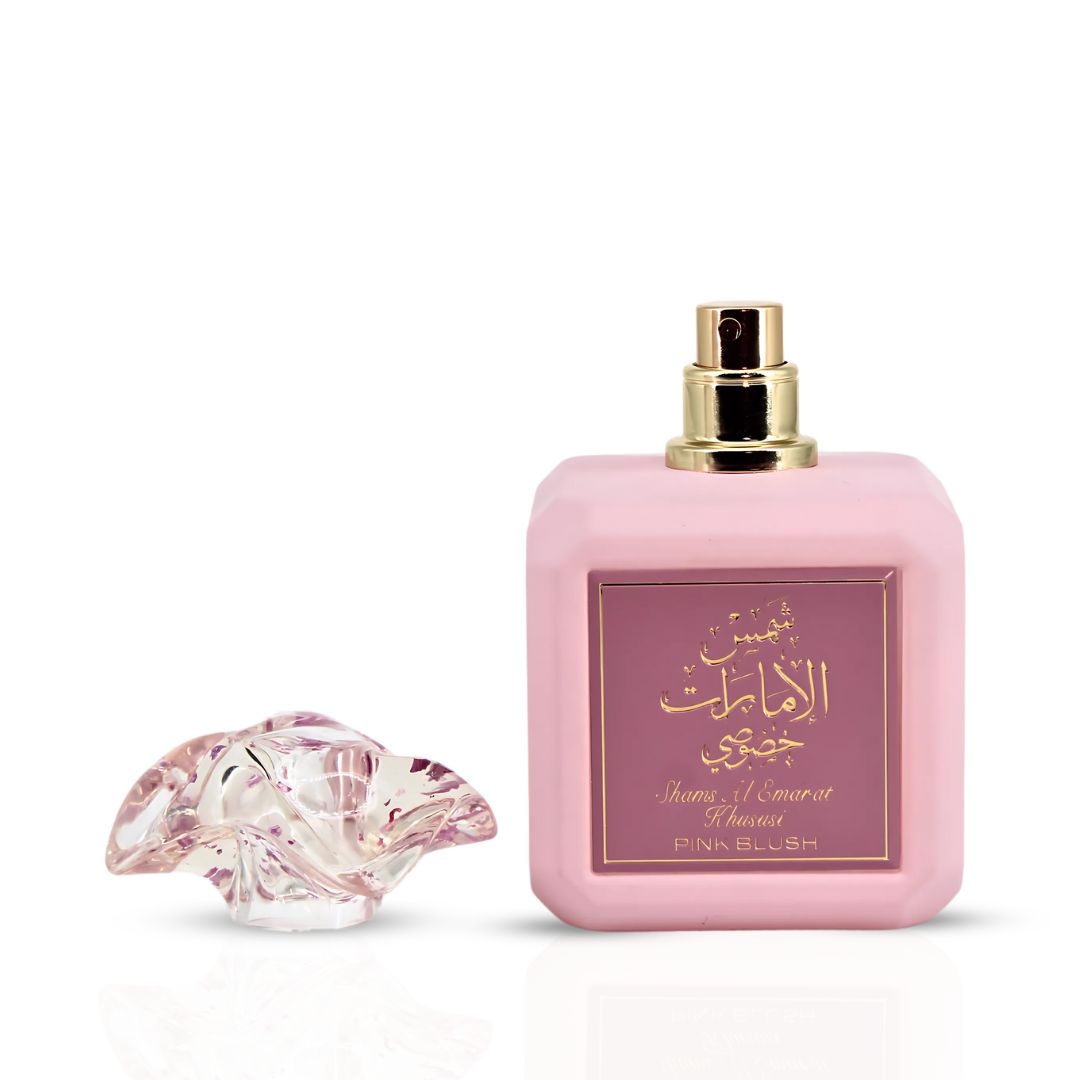 Pink Blush Shams Al Emarat Khususi Eau De Parfum Spray 100ML (3.4 OZ) by Ard Al Zaafaran (Velvet Pouch)