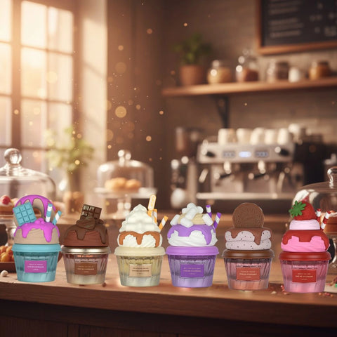 Vanilla Freak, Choco Overdose, Whipped Pleasure, Mallow Madness, Cookie Crave & Berry on Top Eau de Parfum Sprays 75ml (2.8 oz) by Lattafa - Intense Oud