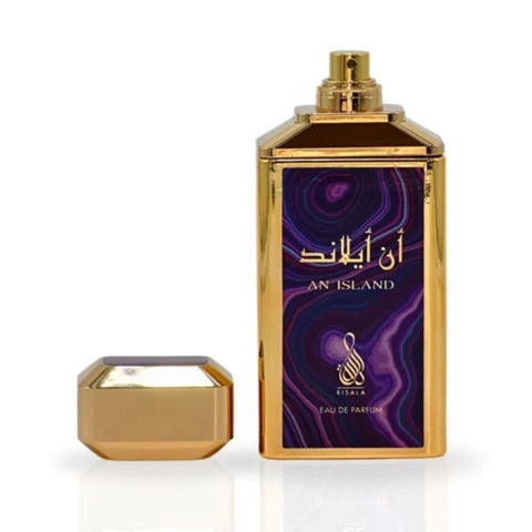 AUCTION An Island Eau de Parfum Spray 100ML (3.4 oz) By RISALA (Velvet Pouch)