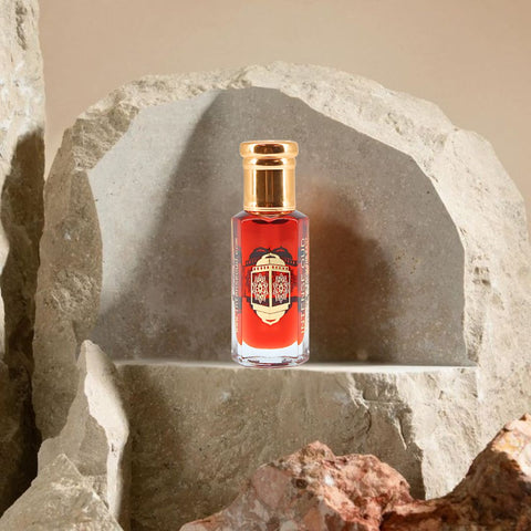 Gold Saffron Perfume Oil 12ML (0.40 OZ) With Black Gift Box By Intense Oud | Exotic Saffron, Rich Amber & Sweet Vanilla. - Intense Oud