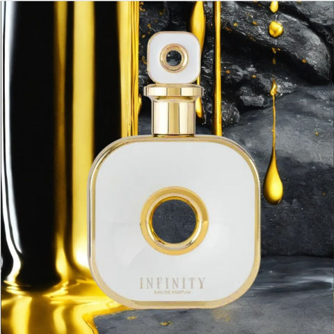 AUCTION Infinity Gold Eau de Parfum Spray 105ml (3.6 oz) by Armaf (Velvet Pouch)