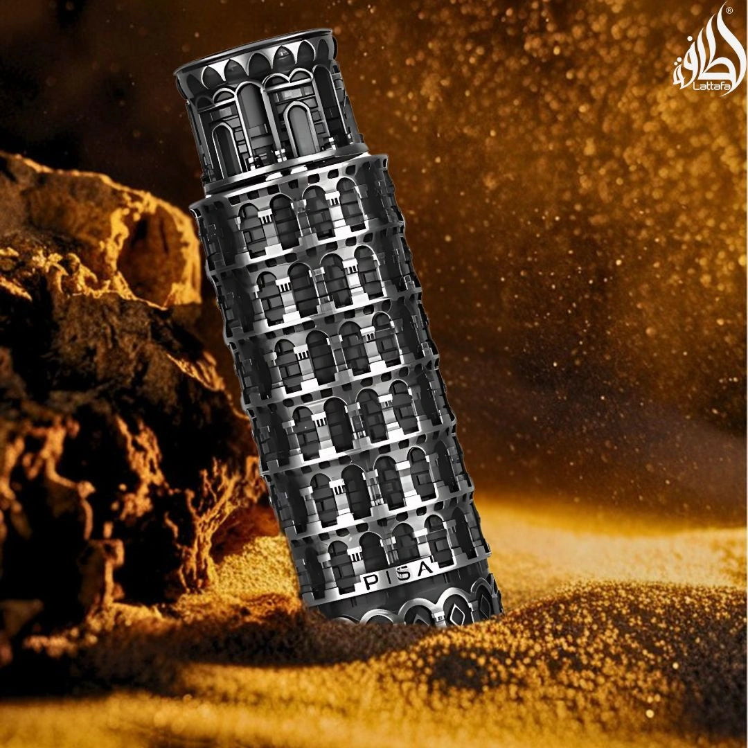 Pisa Eau de Parfum Spray 100ml (3.4 oz) by Lattafa | Intense Oud