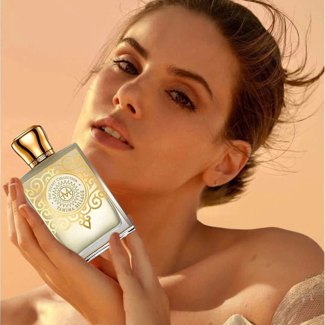 Tamima Sillage Eau de Parfum Spray by Moresque, 75ml bottle with elegant packaging and fragrance accents.