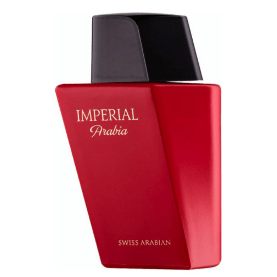 Swiss Arabian Imperial Arabia EDP 100ml bottle with elegant perfume packaging and floral fragrance design.