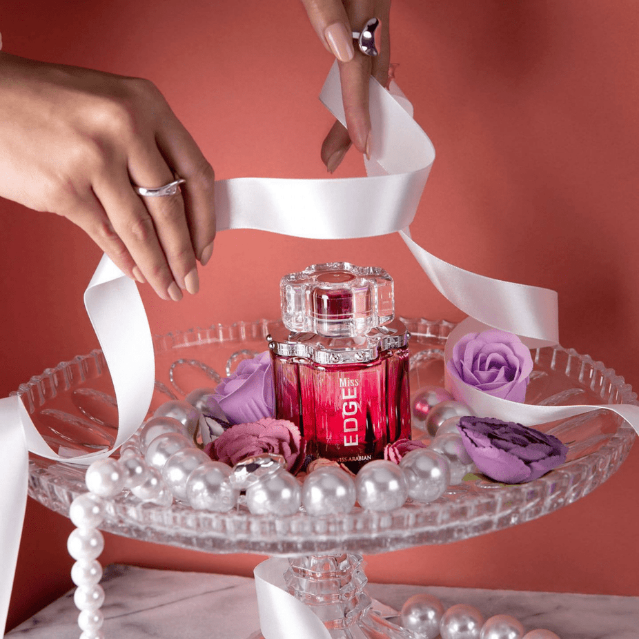 Swiss Arabian Miss Edge for Women EDP bottle with 100ml size, elegant design and branding visible in the image.