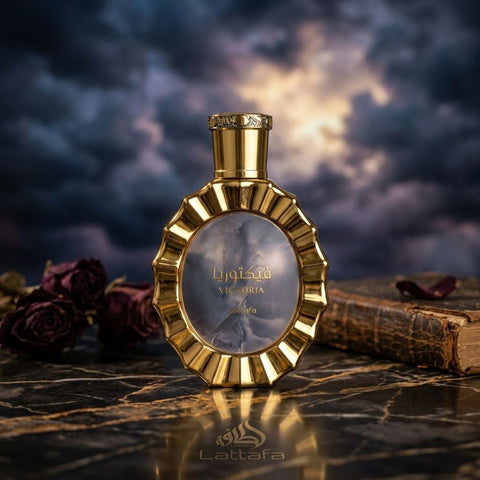 AUCTION Victoria Eau de Parfum Spray 100ml (3.4 oz) by Lattafa (Velvet Pouch)