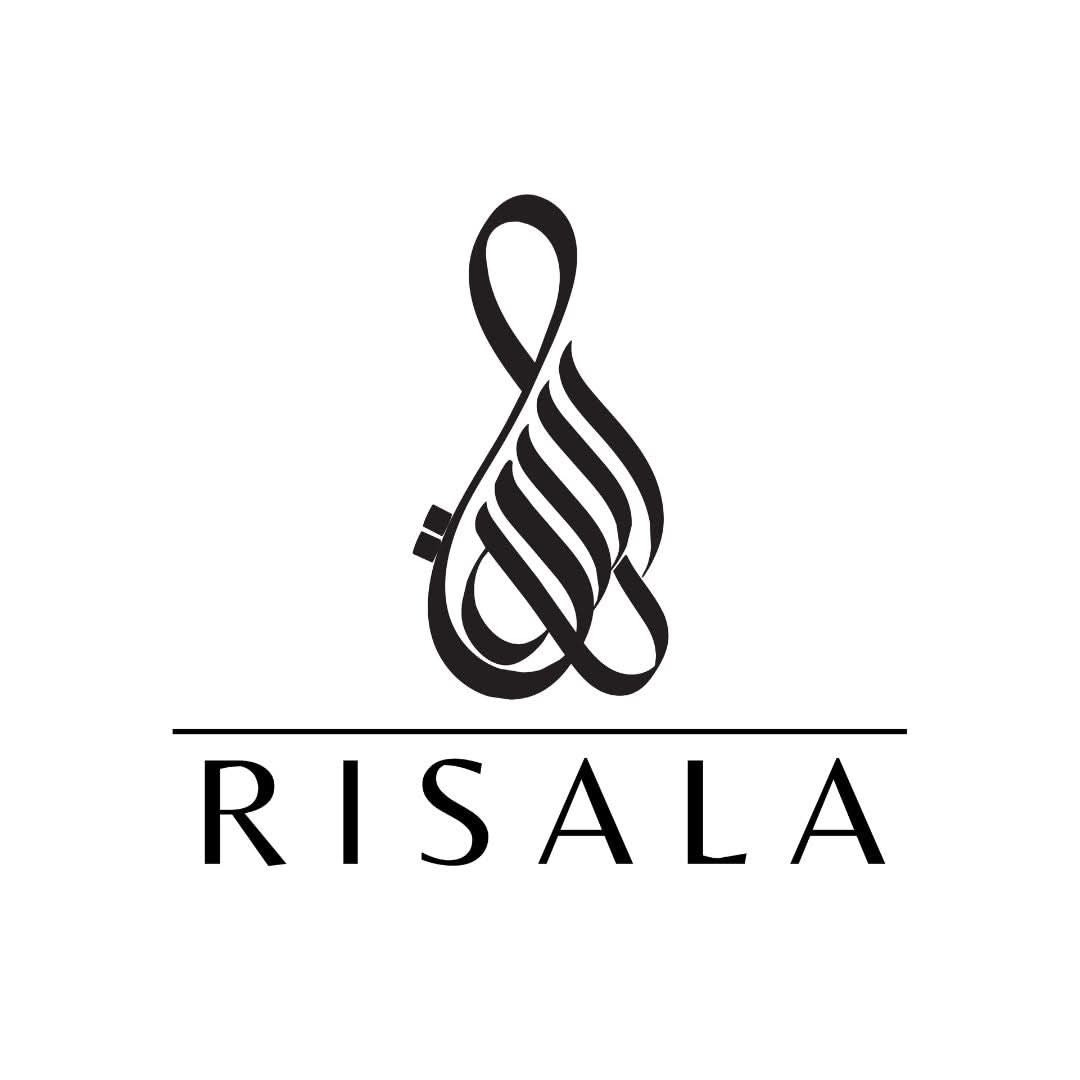 Risala Pure Ombre Eau de Parfum spray 100ml with elegant velvet pouch, featuring a sleek glass bottle and floral fragrance design.