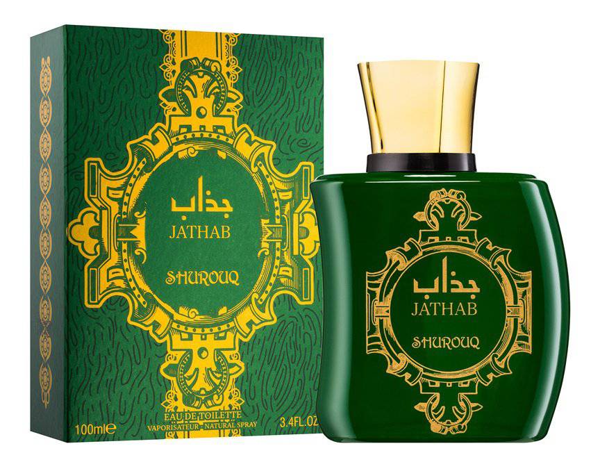 Jathab EDT- 100 ML (3.4 oz) by Shurouq (WITH POUCH) - Intense oud