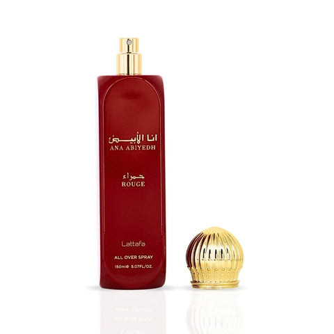 Ana Abiyedh Rouge All Over Spray 150ml (5.07 oz) by Lattafa | Sweet, Sharp & Utterly Unforgettable - Intense Oud