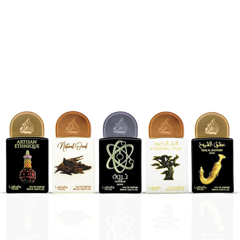 AUCTION Lattafa Pride Eau de Parfum Gift Set Collection No.2 (5 x 20ml (Gift Set) (Velvet Pouch)