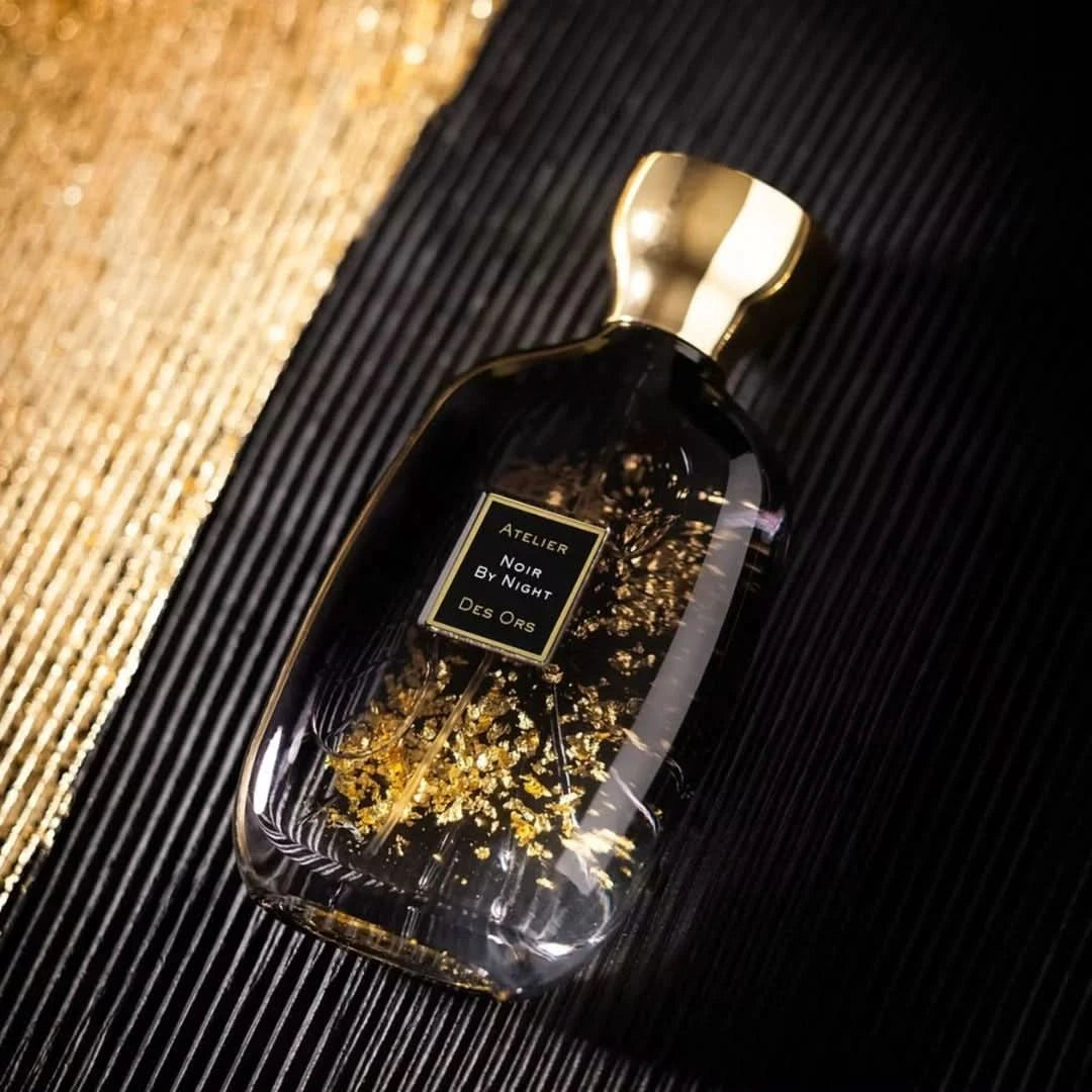 Noir by Night Eau de Parfum Spray 100ml by Atelier Des Ores, elegant perfume bottle with dark and sophisticated design.