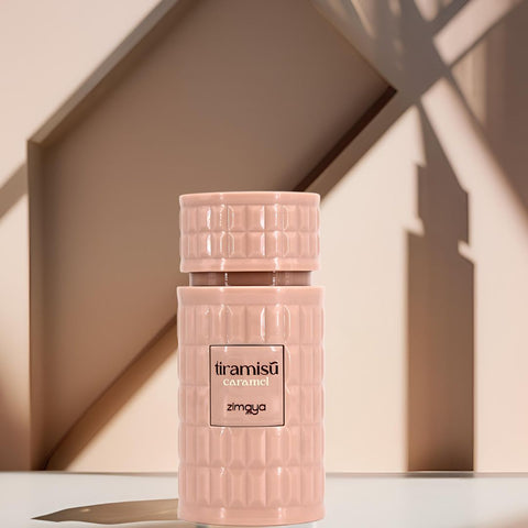 Tiramisu Caramel Eau De Parfum Spray 100ML (3.4 OZ) by Zimaya | A Sweet Blend of Caramel, Honey & Whiskey for a Sensual & Slightly Boozy Fragrance. - Intense Oud