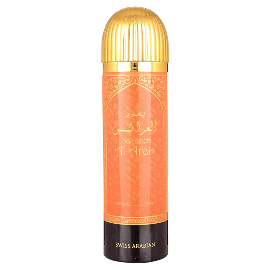 Bakhoor Al Arais Deodorant - 200 ML (6.7 oz) by Swiss Arabian - Intense oud