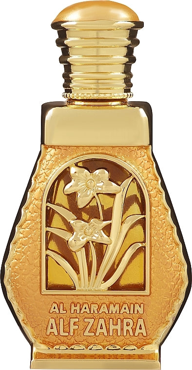 Alf Zahra for Women Perfume Oil-15ml(0.5 oz) by Al Haramain | (WITH VELVET POUCH) - Intense oud