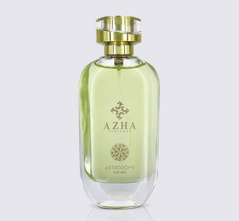 Astrodome for Her Eau de Parfum spray by AZHA, 100ml bottle with a sleek design and elegant cap.