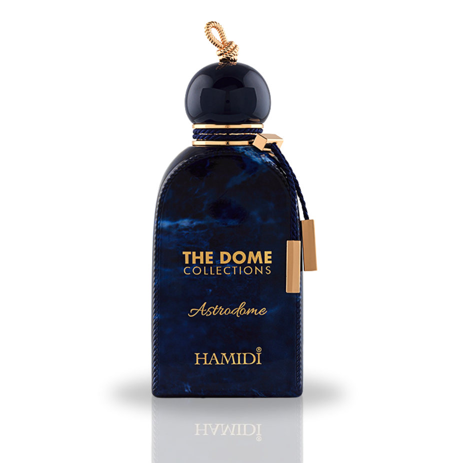 Astrodome Eau de Parfum spray by Hamidi, 100ml bottle with sleek packaging, showcasing the fragrance design.