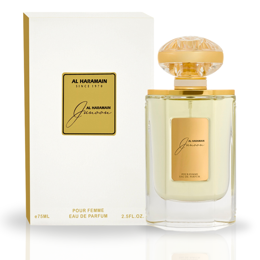 Junoon Pour Femme EDP Spray 75ML (2.5OZ) By Al Haramain | Exquisite, Floral, Long Lasting & Luxurious Fragrance. - Intense Oud
