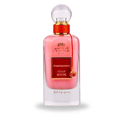 Pomegranate Musk Ithra Dubai Collection - EDP 100ML (3.4 OZ) by Ard Al Zaafaran (Velvet Pouch) - Intense Oud