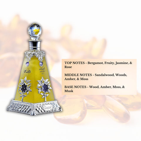 Bundle of Intense Oud LA Passion Blue for Men EDP 100ML and Arba Wardat perfume oil 30ML by Rasasi, featuring luxurious fragrance bottles.