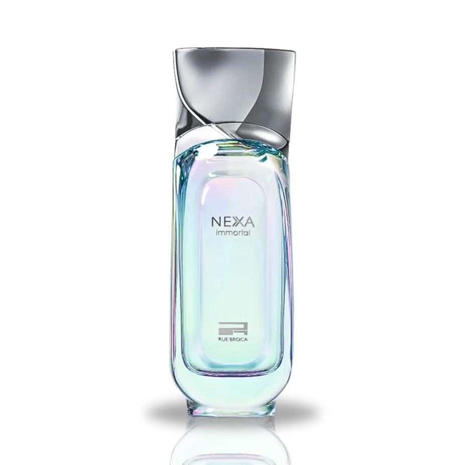 NEXA Immortal Pour Femme Eau de Parfum spray by Rue Broca, floral and fruity scent, 100ML bottle, long-lasting fragrance for women