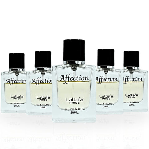 Affection EDP 20ML (0.6 OZ) By Lattafa Pride | Travel Size, Fragrance Miniatures. (PACK OF 5) - Intense Oud
