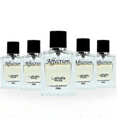 Affection EDP 20ML (0.6 OZ) By Lattafa Pride | Travel Size, Fragrance Miniatures. (PACK OF 5) - Intense Oud