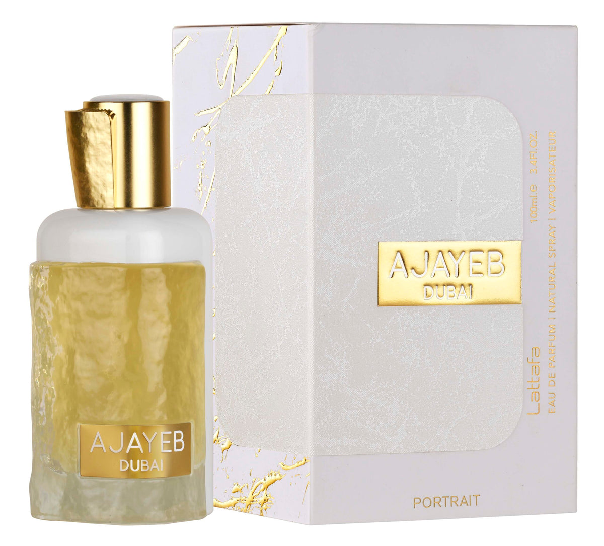 Ajayeb Dubai Portrait EDP 100Ml (3.4Oz) By Lattafa - Intense Oud