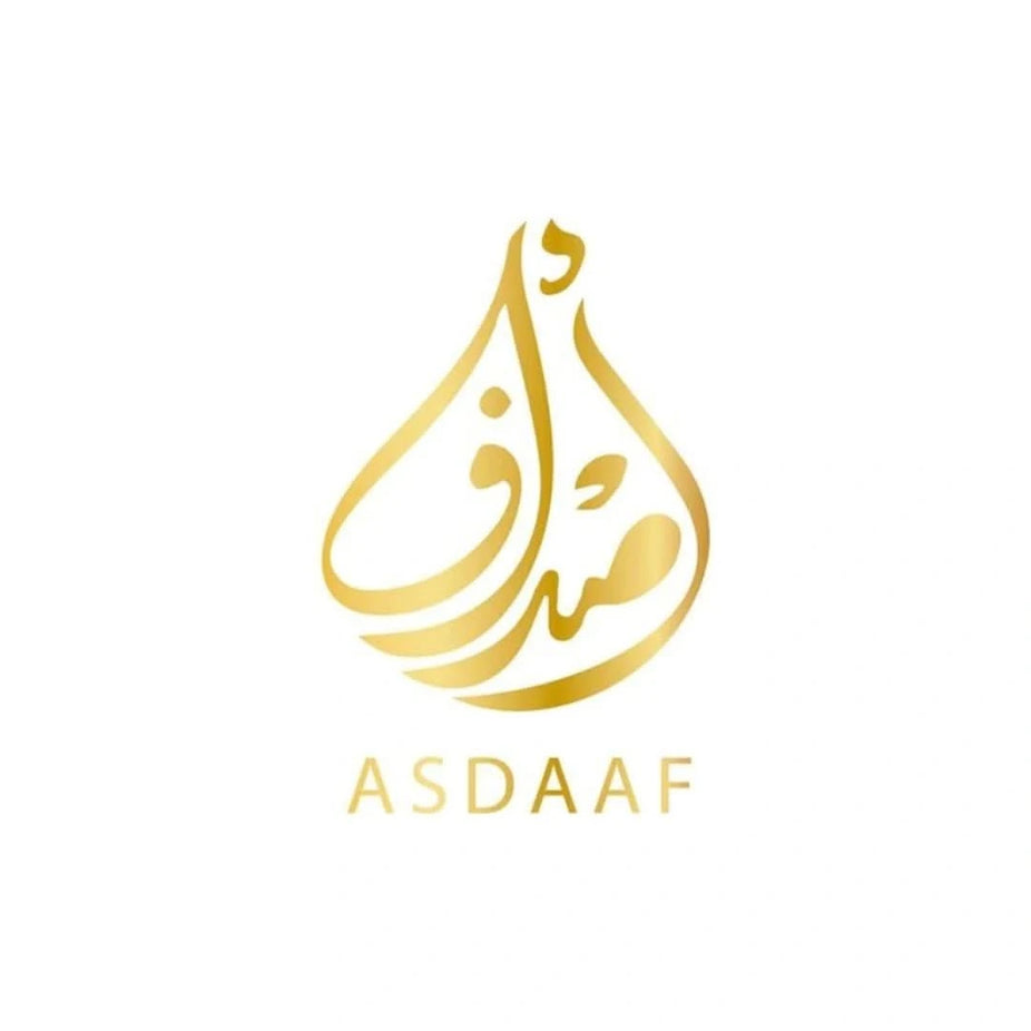 Asdaaf Ameerat Al Arab Prive Rose Eau de Parfum and All Over Spray bundle with Asdaaf logo on a white background.