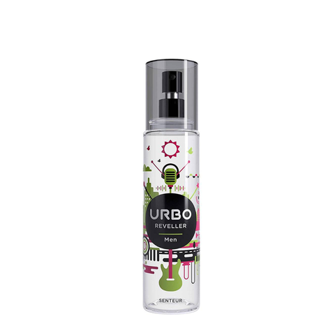 Urbo 6-piece body spray collection featuring Artiste, Reveller, and Freestyler body mists for men and women.