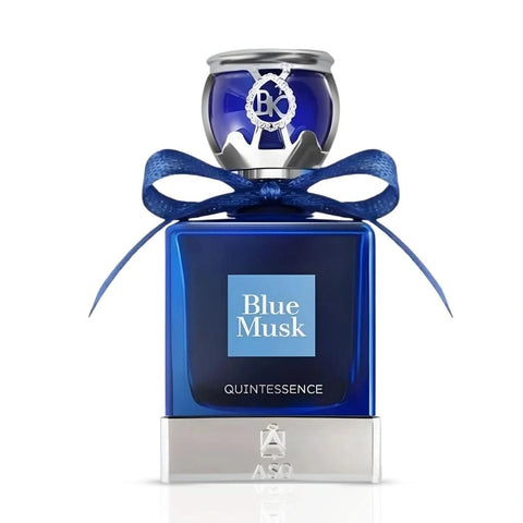 Blue Musk concentrated perfume oil by Abdul Samad Al Qurashi in 12ml bottle, featuring a deep blue scent profile.